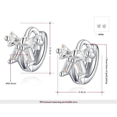 

Yoursfs® 18K White Gold Plated Butterfly Clip on Earring Women Fashion Jewelry