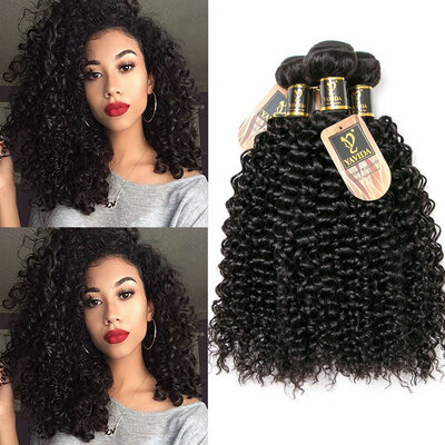 

Yavida Hair Peruvian Virgin Hair Kinky Curly 4 Bundles Afro Kinky Curly Hair 7A Unprocessed Human Hair Weave Peruvian Curly Hair