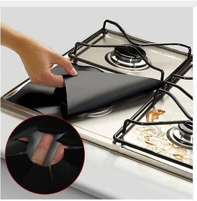 

1pc Reusable Gas Range Stovetop Burner Protector Liner Cover For Cleaning Kitchen Tools