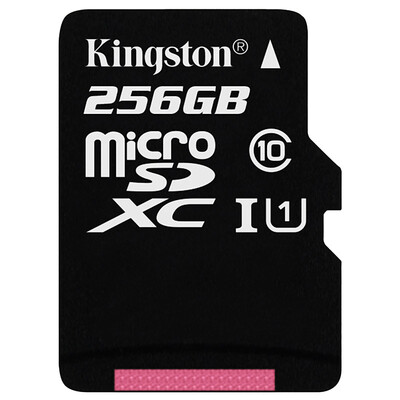

Kingston 256GB TF Micro SD memory card U1 C10 high-speed upgrade version for continuous shooting for a smoother lifetime warranty