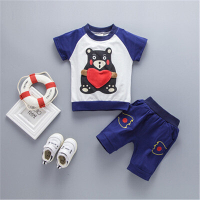 

Boy Clothing Sets Summer Boys Clothes Children Clothing T-shirtShorts Kids Clothes Toddler Boy Outfits Sport Suits