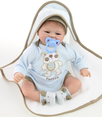 

Детские подарки 18Inches 45CM Lifelike Real Мягкие силиконовые Baby Reborn Doll Girls Boys Lovely Gifts 1/4 Newborn Babies Doll