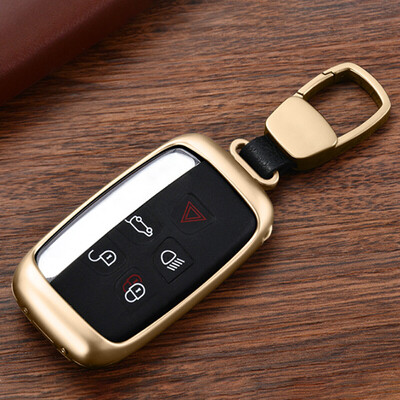 

Huazhuang Land Rover key package Jaguar key bag Range Rover Aurora Freelander 2 found God found 4 key shell key chain key set men&women car key package local gold - gift box