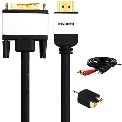 

Ferguson (cabos) F05201 hdmi to dvi со звуком dvi-d для hdim HD конверсионный кабель может быть взаимозаменяемым кабелем PS3 1 метр (аудио пакет)