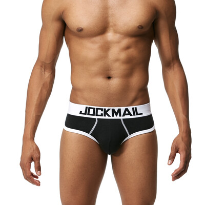 

JOCKMAIL Mens Underwear Cushion-Bottom Mens Briefs Invisible Pads Detachable