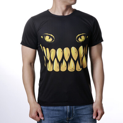 

Mens Tops Slim Printed Short Sleeve T-shirt