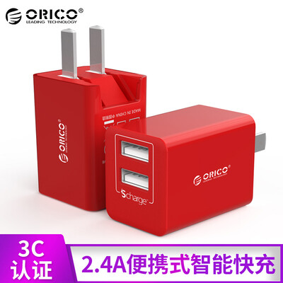 

ORICO Multi-Port USB-зарядное устройство Apple Mobile Charger Head 2A Быстрое зарядное устройство iPhoneX / 8 / 7plus / 6s Samsung Millet Huawei Мобильный телефон Tablet Red