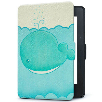 

Natusun KV-04 Adaptation Kindle 1499 Edition Case / Case Kindle Voyage Sailing Special Painted Sleeping Leather Cow Little Whale