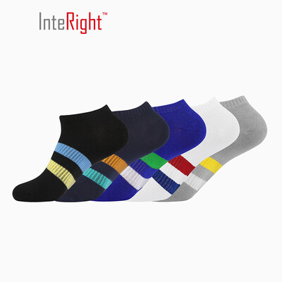 

INTERIGHT boat socks mens cotton four seasons breathable boat socks 5 loaded color C