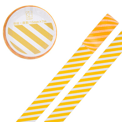 

Kinbor hand book&paper tape 15mm7m hand book sticker color decorative tape ripple · Ruozhu DTB64232-1