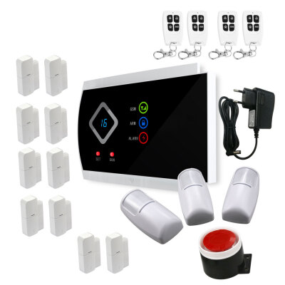 

99 wireless&2 zones wired alarm system gsmc ISO SECURITY &Android App support free shipping