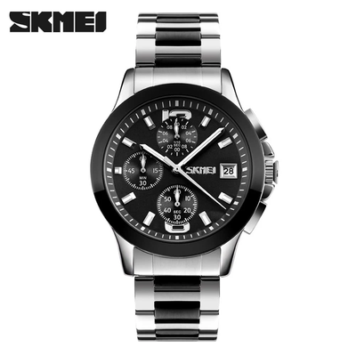

SKMEI 2016 Top Brand New Arrival Men Business Luxury Wristwatch Six Pins Quartz Watch 30M Waterproof Dress Watches Stopwatch