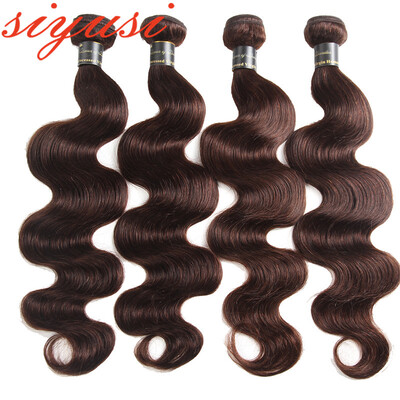 

Перуанская волна тела Virgin Hair 4Pcs Color 2 # Наращивание человеческих волос 100% необработанных человеческих волос Нет Tangling No Shedding