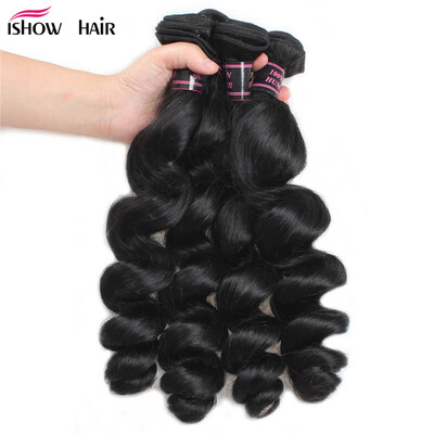 

7A Малайзийская Virgin Hair Loose Wave Малазийская свободная волна Virgin Hair 3 Bundle Deal Human Hair Loose Curly Malaysian Hair Bundles