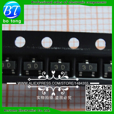 

3000PCS New MMBTA44LT1G MMBTA44 200MA 400V Marking code 3D NPN transistor SOT23