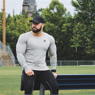 

Muscle Dr brothers men spring&autumn round neck pullover fashion new Slim cotton leisure long sleeve solid color