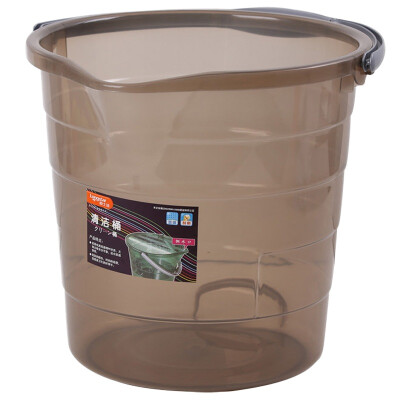 

Jingdong supermarket] Long Shida (LONGSTAR) luxury no cover bucket large capacity 16L thick plastic foot bath barrels l-1296 brown large