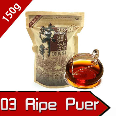 

2003 год Спелый чай Puer Puer Puerh Pu-er Tea Health Care Food Китай Юньнань Высокое качество чая для похудения, сыпучий вес 150 г Aged puerh