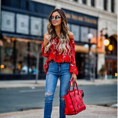 

Fashion Women Summer Loose Top Short Sleeve Blouse Ladies Casual Tops