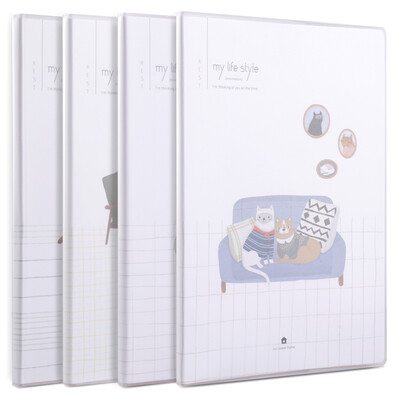 

Deli deli 4 16K80 sheets of life series soft copybook rubber sleeve student diary notebook notebook T1680