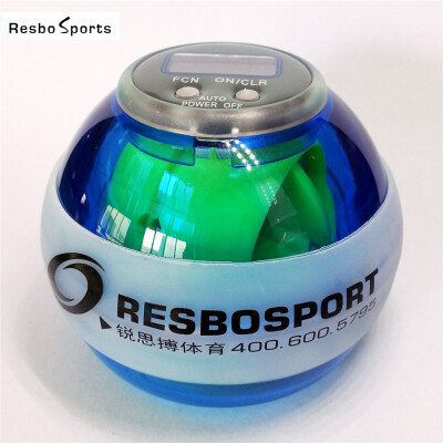 

RESBO 36LBS Wrist Ball Power Arm Hand Spinner Gyroscope Gyro Ball LED Counter Blue 6 Colors