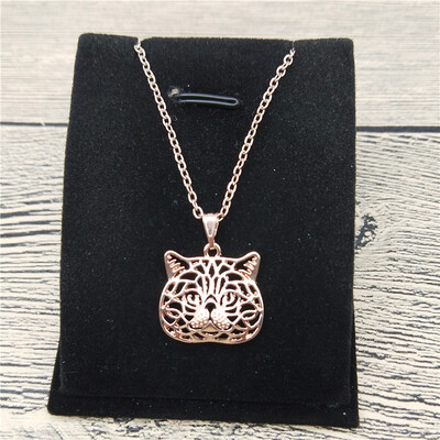 

New Exotic Cat Necklace Trendy Style Exotic Cat Pendant Necklace Women Fashion Pet Cat Jewellery