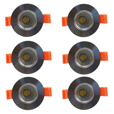 

6 pack in Dimmable led downlight LED COB ceiling light led 3W white light led spotlight 110V 220V Aluminum ceiling light
