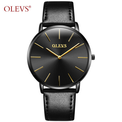 

Ультра тонкие кварцевые наручные часы OLEVS Luxury Brand Men Watch Кожаный ремешок Casual Простые часы erkek kol saati relojes hombre