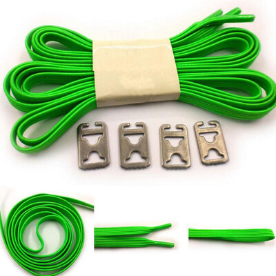 

JUP 12 Pairs Lazy Not Tie Shoelaces Metal Fashion Simple High Elastic Laces Adult Children Lock Sneakers No Knots Laces Shoes