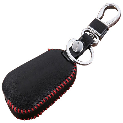 

Huashi Dongfeng Citroen C3-XR key bag hand-stitched folding three-button black car leather key sets modified special key ring accessories