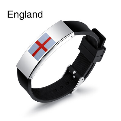 

National Flag Bracelets Bangles Portugal Russia England Australia Belgium Spain France Germany Brazil Fashion