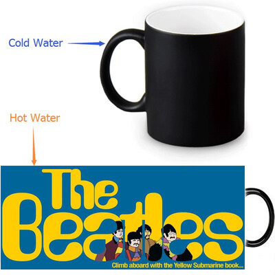 

The Beatles Yellow Submarine 350ml12oz Heat Reveal Mug Color Change Coffee Cup Sensitive Morphing Mugs Magic Mug Milk Tea Cups