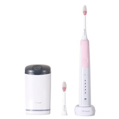 

GEVILAN SonicPro DailyClean Electric Rechargeable Toothbrush with UV Sanitizer Pink