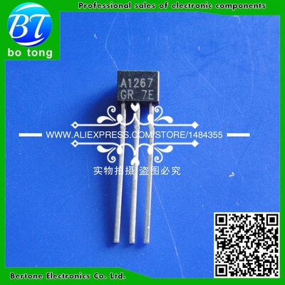 

Free shipping A1267 C3199 Each 100pcs all 200pcsbag 2SA1267 C3199 NPN PNP Transistor TO-92S Power Triode Transistor Bag