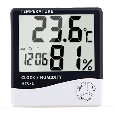 

Yuhuaze Electronic Hygrometer with Alarm Clock Thermometer
