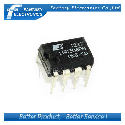 

50PCS LNK306PN DIP8 LNK306P DIP LNK306 new and original IC free shipping
