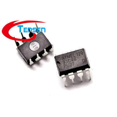 

10PcsLot AT93C46 93C46 AT93C46-10SU-27 IC Three-wire Serial EEPROM 1KBIT 2MHZ DIP-8