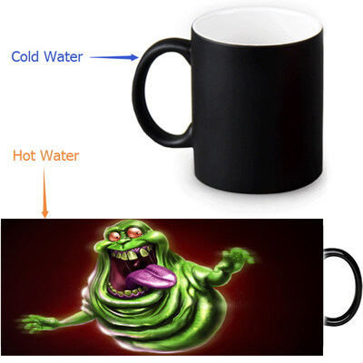 

Ghostbusters Slimer Morphing Mug Color Change Tea Cup Magic Milk Coffee Mug