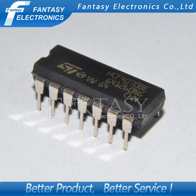 

50PCS HCF4070BE DIP14 HCF4070 DIP HCF4070BEY new and original IC free shipping
