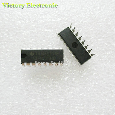 

CD4053 CD4053BE HEF4053 cd4053be Brand New 10PCSLot DIP-16 Analog Switch Wholesale Electronic