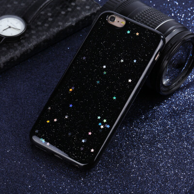 

Мода Любовь звезды космические чехол для iPhone 6 6s 7 8 силиконовые Роскошный блеск Bling телефон Корпус крышка для iPhone 6 плюс