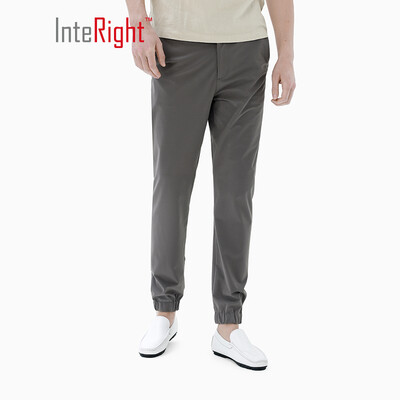 

INTERIGHT casual pants mens high stretch beam casual pants dark gray 30