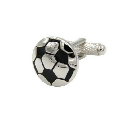 

Yoursfs® Copper with Gold Plated Black and White Color Football Cufflink Men's Fashion Jewelry