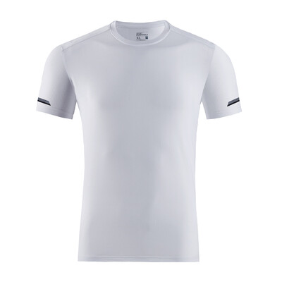 

Fugui птица FUGUNIAO летняя новая мужская круглая шея с короткими рукавами футболка влажная быстрая сухая дышащая легкая прохладная льда быстросохнущая футболка быстросохнущая одежда футболка D1806 белый XL