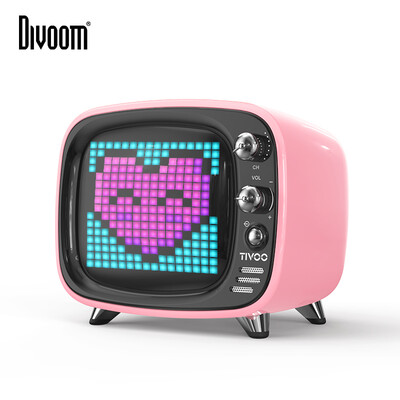 

Divoom Tivoo Pixel Bluetooth Speaker Wireless Mini Card Smart APP Alarm Clock Creative Sound Subwoofer 2018 New