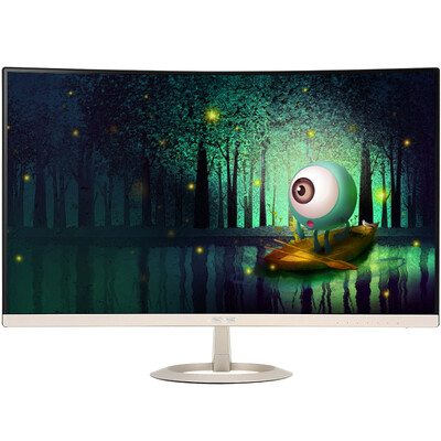 

ASUS VZ27VQ 27-inch sharp wing curved frame slim body display HDMI DP VGA built-in audio