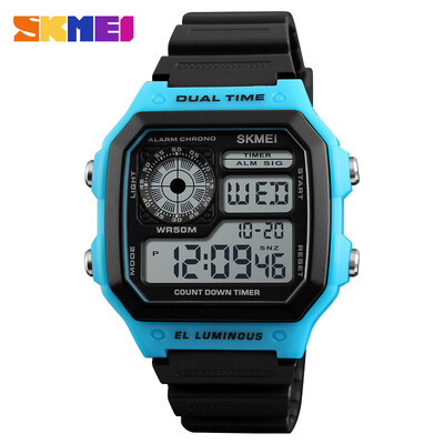 

SKMEI Mens Outdoor Sports Waterproof Luminous Electronic Digital Watch