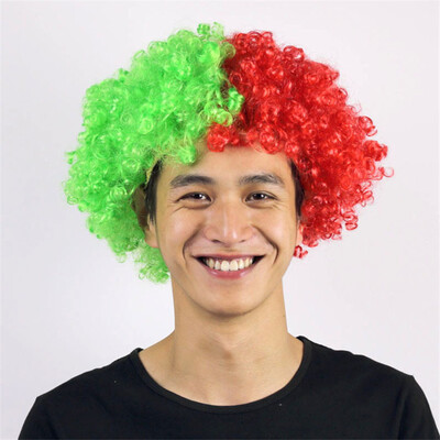

National Flag Wig Football World Cup Flag Wig Headgear For Soccer Football Fans
