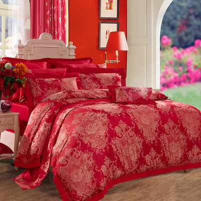 

FUANNA wedding cotton bed set/bed kit (duvetcover/bed sheet/pillowcase)
