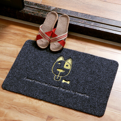 

Ou Runzhe floor mat bathroom mat porch door mat embroidery pattern 5939 cm